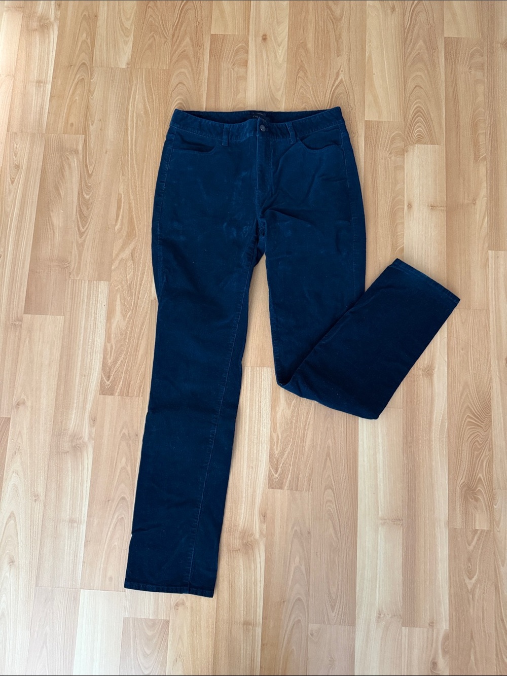 Talbots Navy Straight-Leg Corduroy Jeans